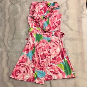 Lilly Pulitzer Red and Green Sleeveless Sundress